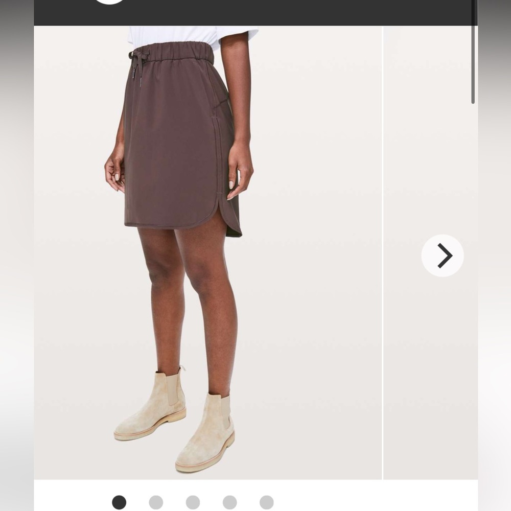 lululemon athletica On The Fly Skirt — Black Statin